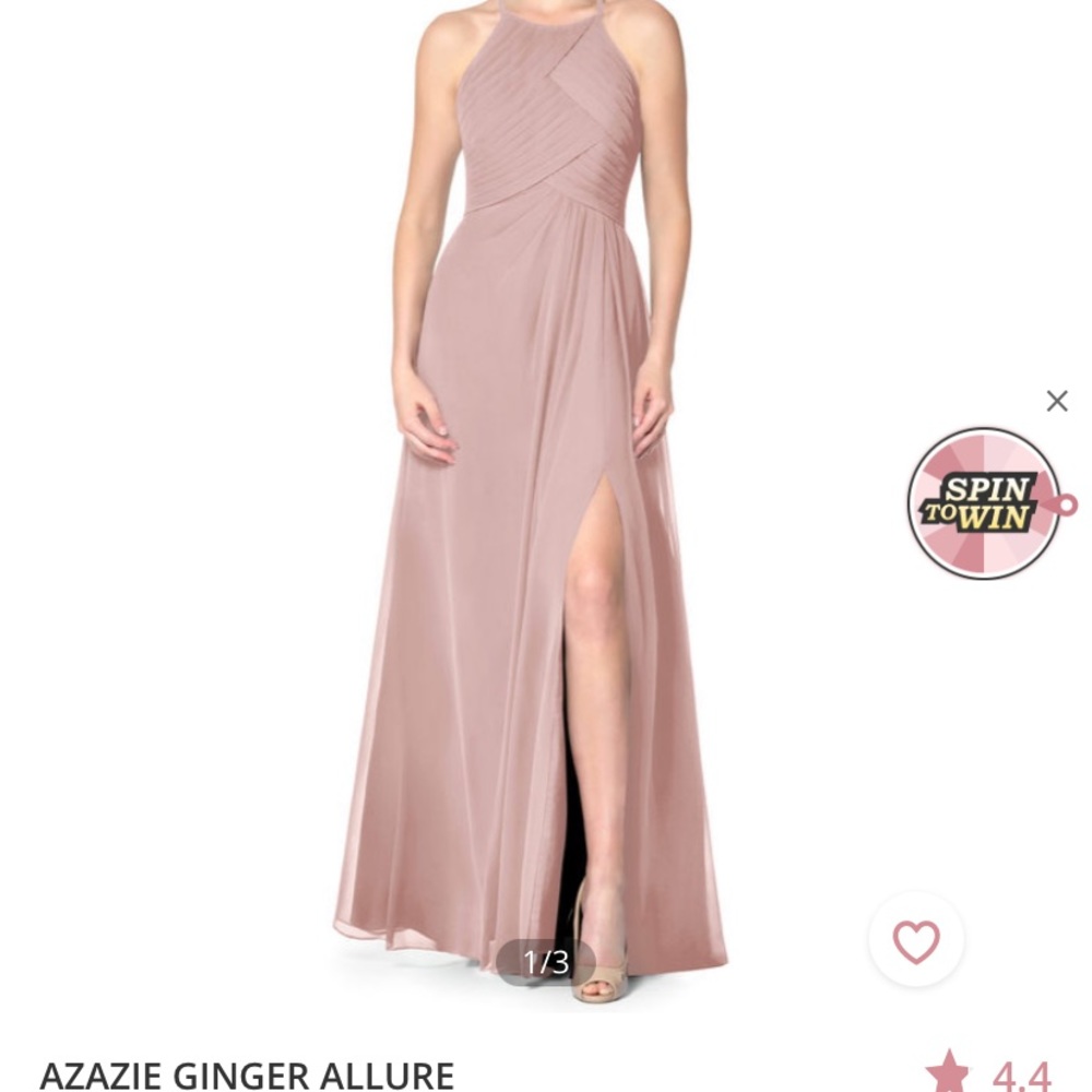 Azazie dusty rose bridesmaid dress